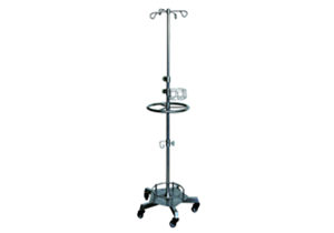 不锈钢方管五脚型移动输液架C054