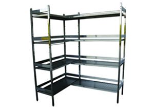 全不锈钢德式组合调节存放架（L型）JX005