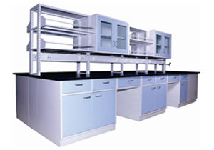 全钢中央台、双面吊柜、中央试剂架S001-S003