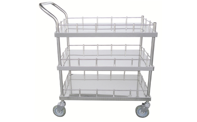 S.S three floors trolleys