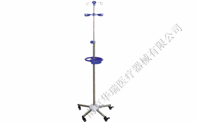 不锈钢圆管五脚型移动输液架C052