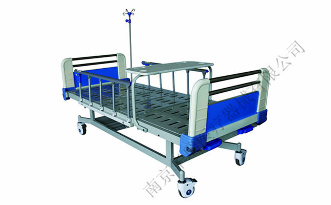 钢塑复合床头喷塑双摇病床D162