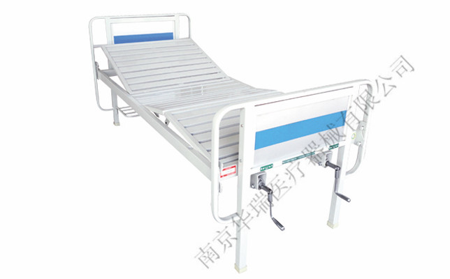 扁管床头喷塑双摇病床D171